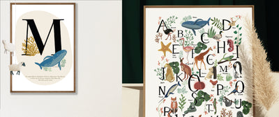 affiche abecedaire animaux prelude